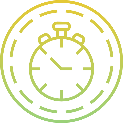 reloj de neón icono gratis