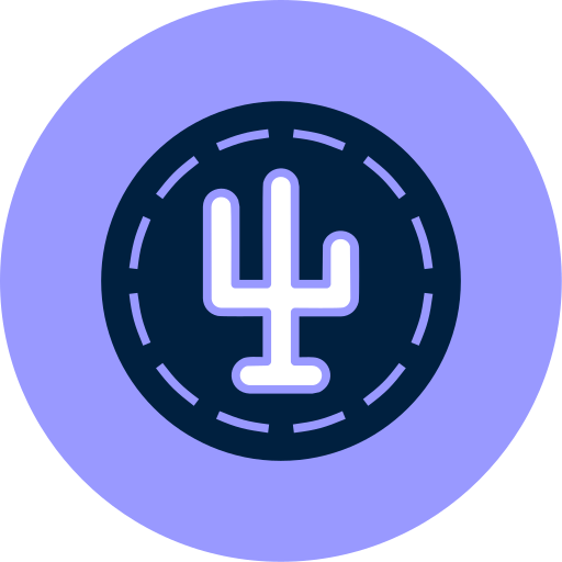 cactus neón icono gratis