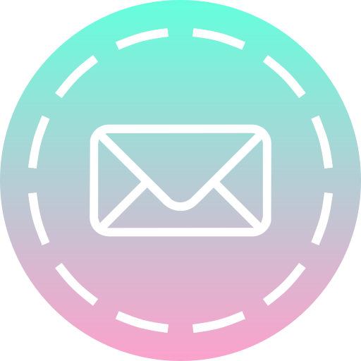 correo de neón icono gratis