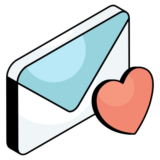 correo de amor icono gratis