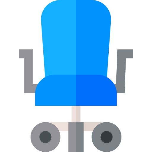 Chair Basic Straight Flat icon