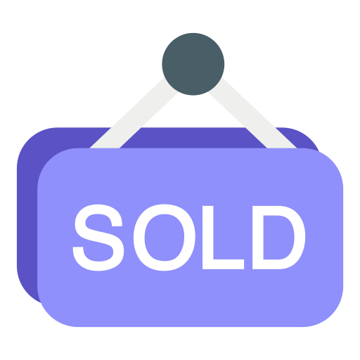 tablero vendido icono gratis