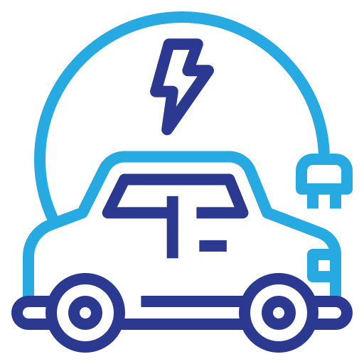coche eléctrico icono gratis