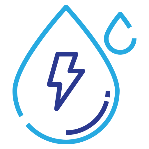energía del agua icono gratis