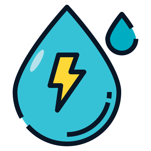 energía del agua icono gratis