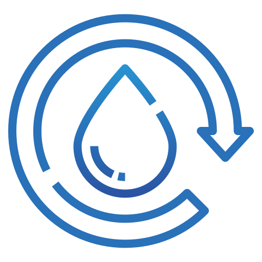reciclaje de agua icono gratis
