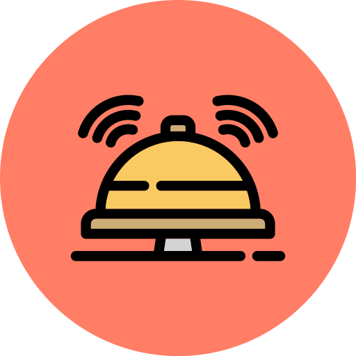 Reception bell free icon