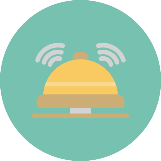 Reception bell free icon