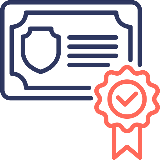 Cetificated free icon