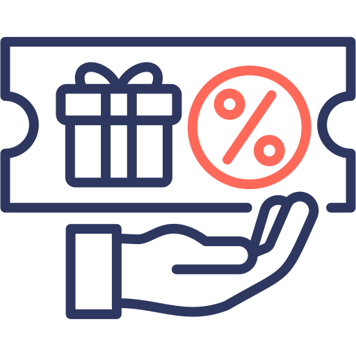 rabais Icône gratuit