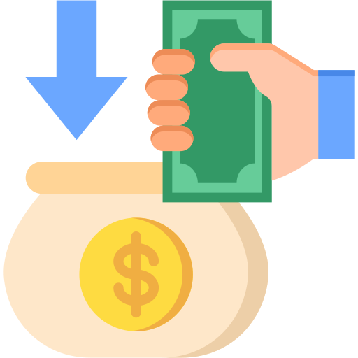 ahorro de dinero icono gratis