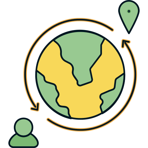 inmigración icono gratis