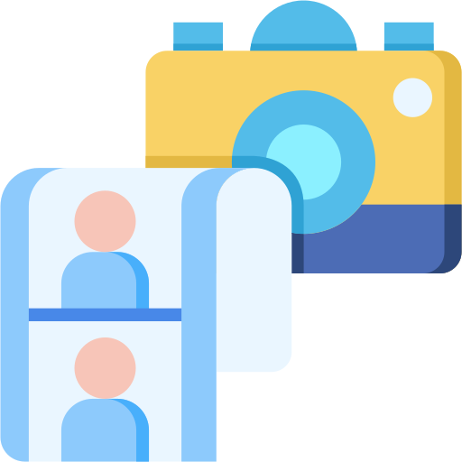 cámara de fotos icono gratis