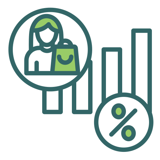 tasa de conversión icono gratis