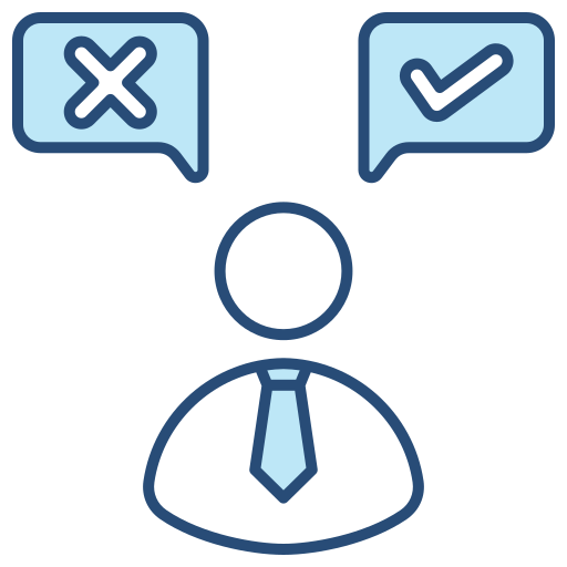 Decision making free icon