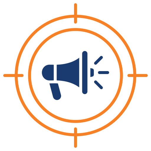 nicho de mercado icono gratis