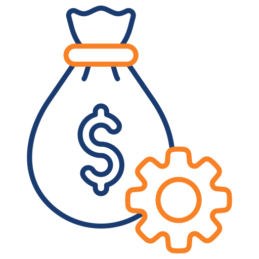 gestión financiera icono gratis