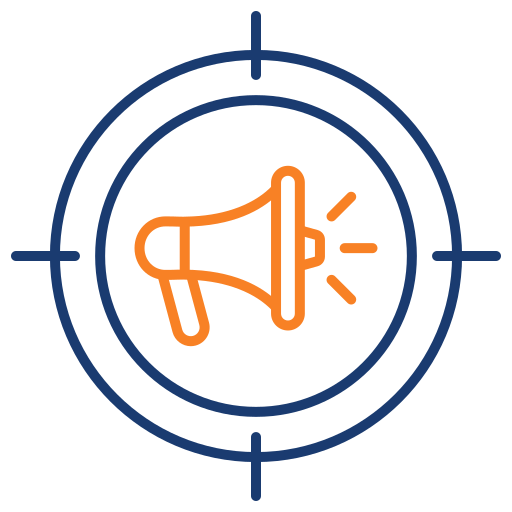 nicho de mercado icono gratis