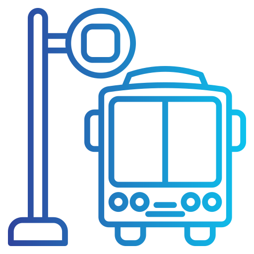 parada de autobús icono gratis