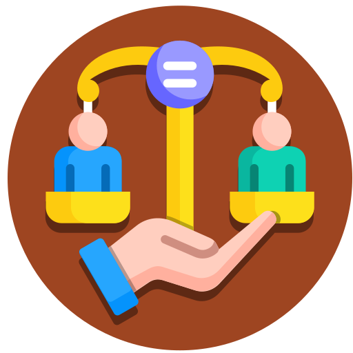 igualdad icono gratis