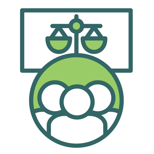 justicia social icono gratis