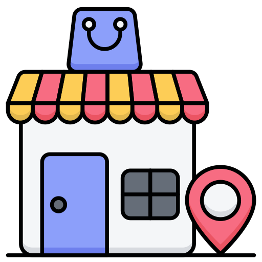 emplacement du magasin Icône gratuit emplacement du magasin Icône gratuit