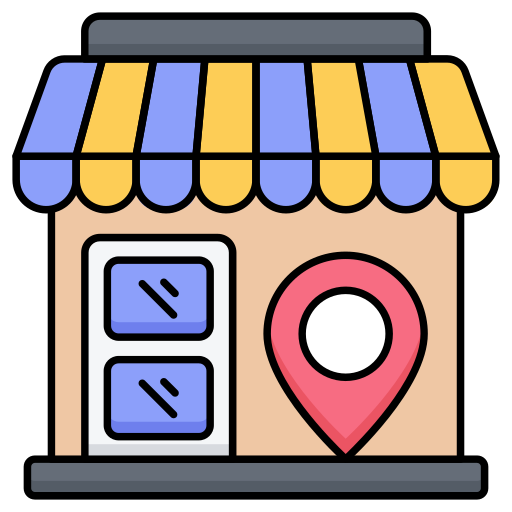 emplacement du magasin Icône gratuit emplacement du magasin Icône gratuit
