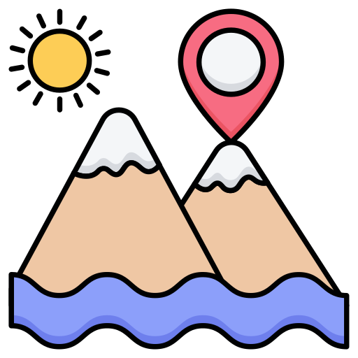 ubicación de montaña icono gratis