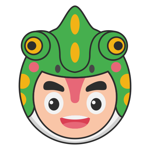 Chameleon face free icon Chameleon face free icon