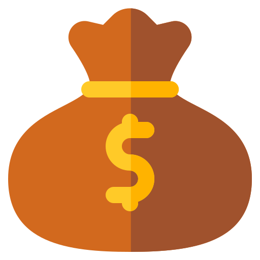 sac d'argent Icône gratuit