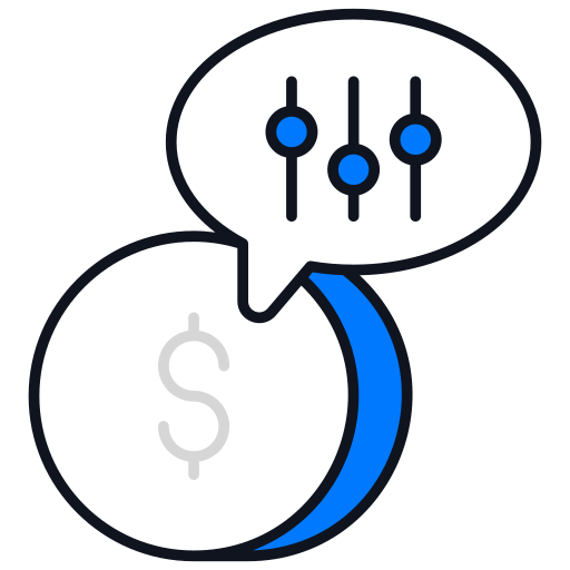 Money setting free icon