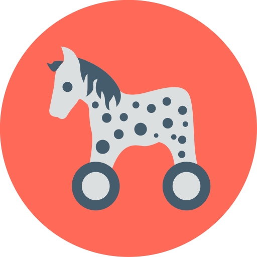 juguete de caballo icono gratis