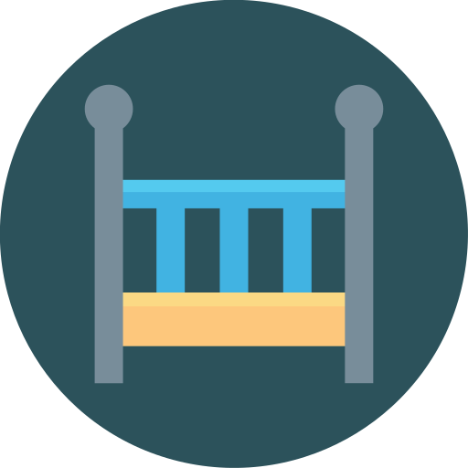 cama de bebê grátis ícone