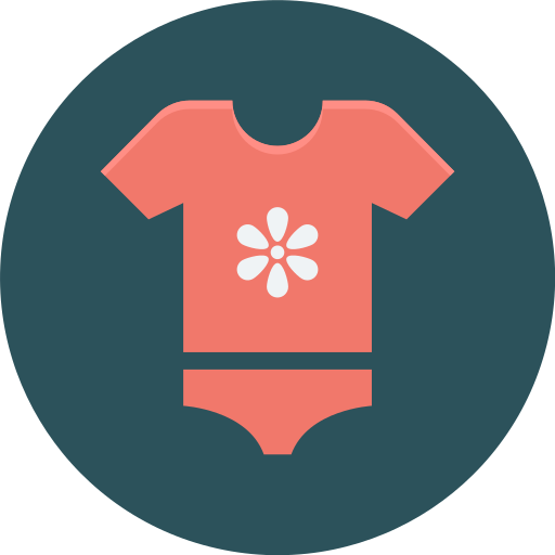 ropa de bebe icono gratis