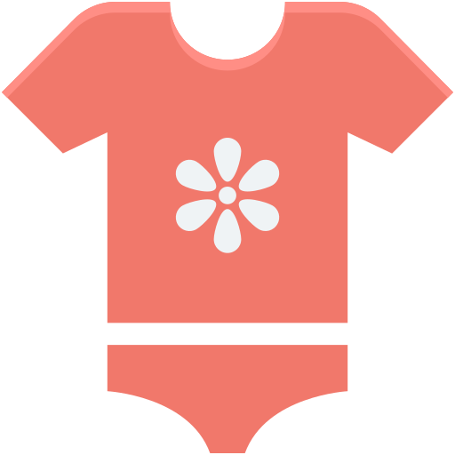 ropa de bebe icono gratis