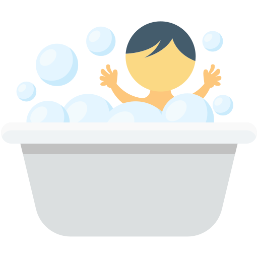 bañera para bebé icono gratis