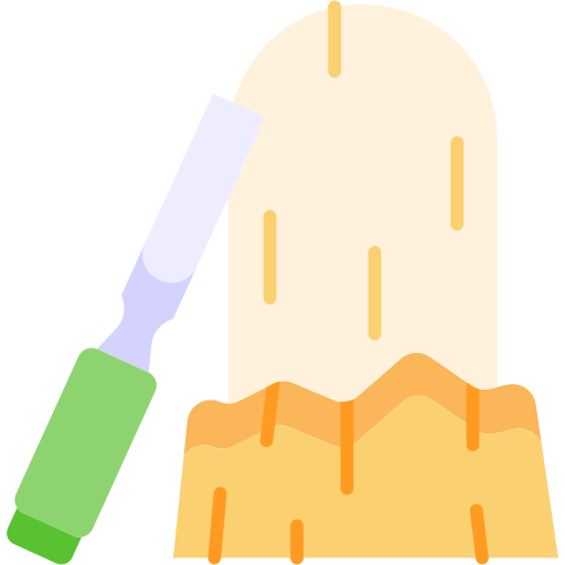 talla de madera icono gratis