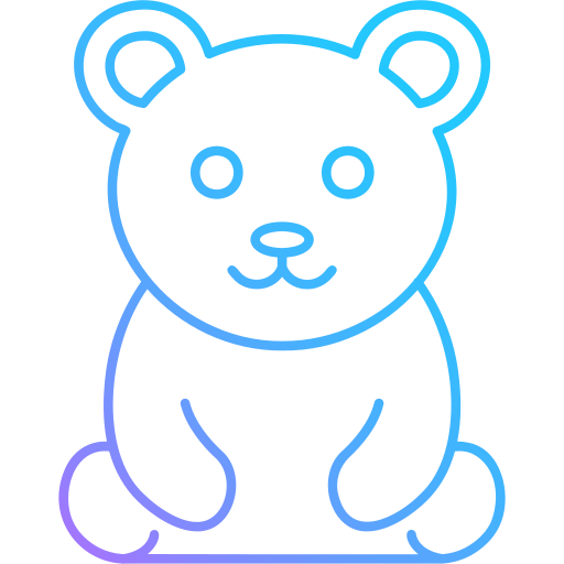 oso de peluche icono gratis