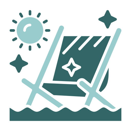 fiesta en la playa icono gratis