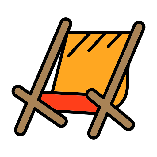 cadeira de praia grátis ícone