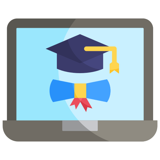 graduado virtual icono gratis