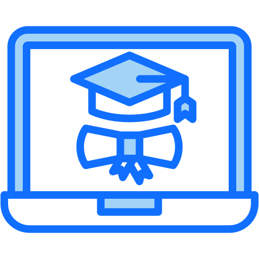 graduado virtual icono gratis