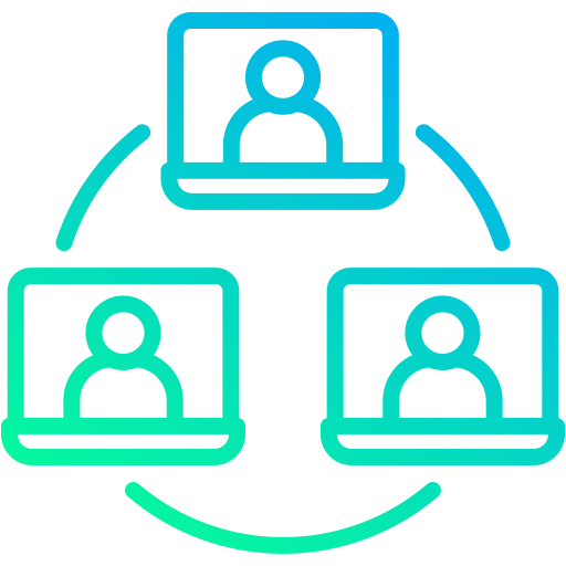 collaboration en ligne Icône gratuit collaboration en ligne Icône gratuit