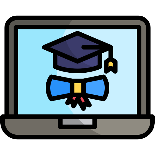 graduado virtual icono gratis