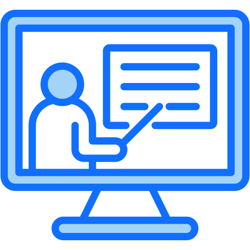 Online teaching free icon