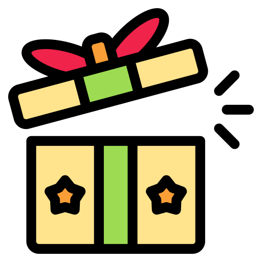 caja de regalo icono gratis