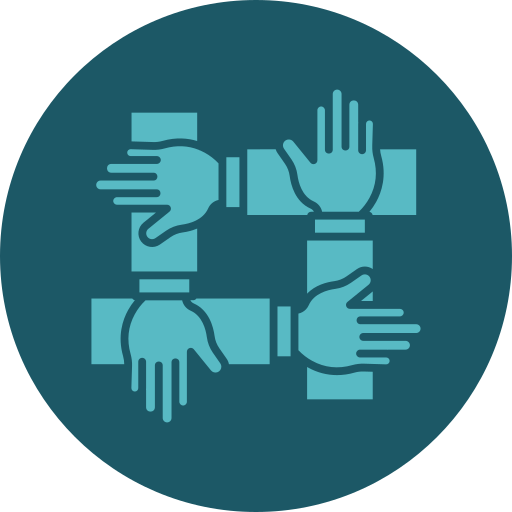 trabajo en equipo icono gratis