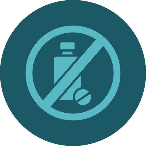 sin drogas icono gratis