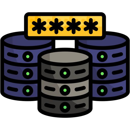 contraseña de la base de datos icono gratis