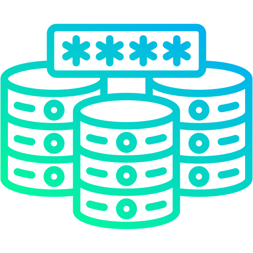 contraseña de la base de datos icono gratis